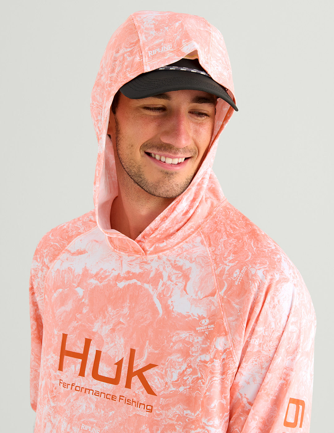 Huk Mossy Oak Pursuit Performance Hoodie - Mossy Oak Coral Reef