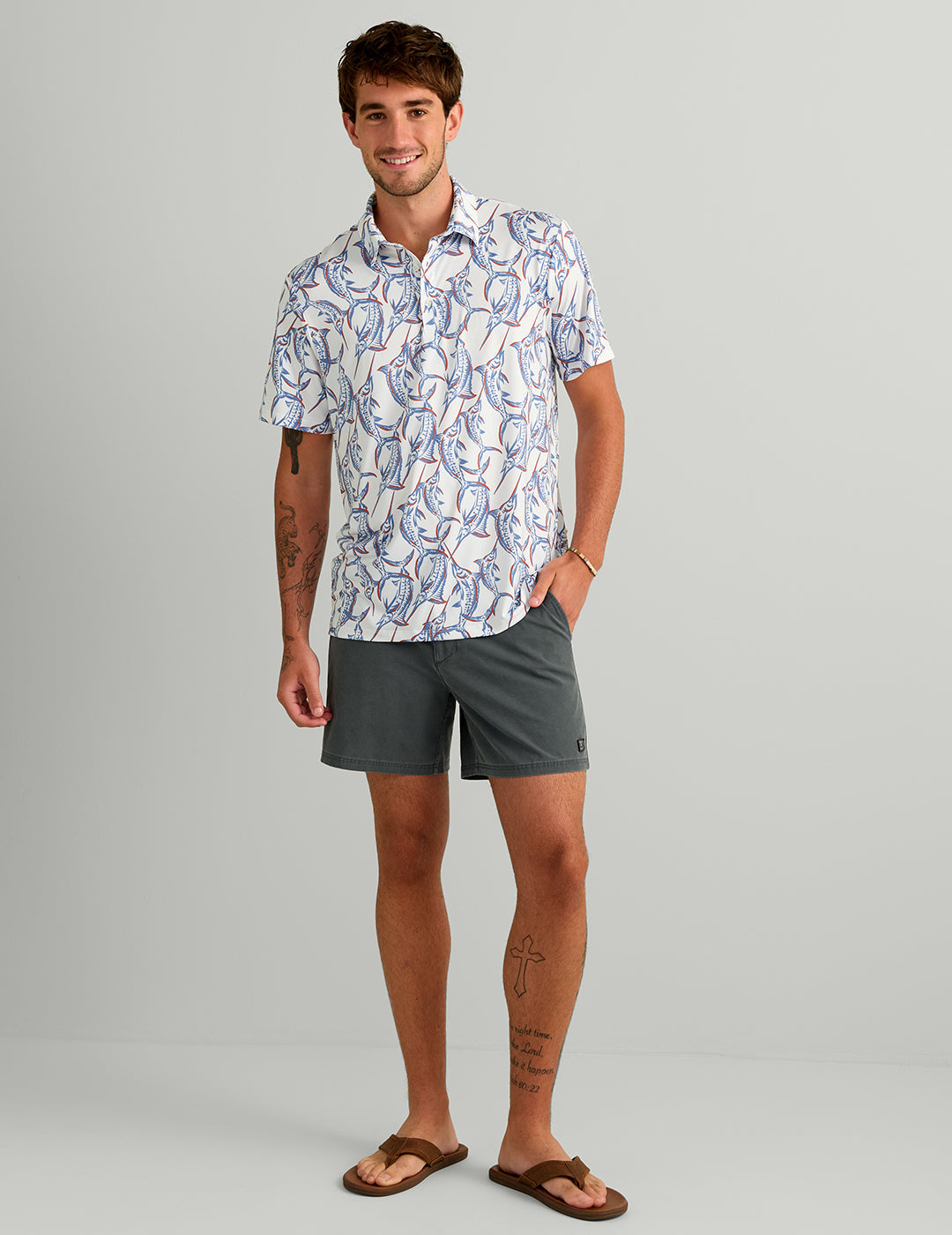 Huk Airweight Performance Polo - White Swordfish
