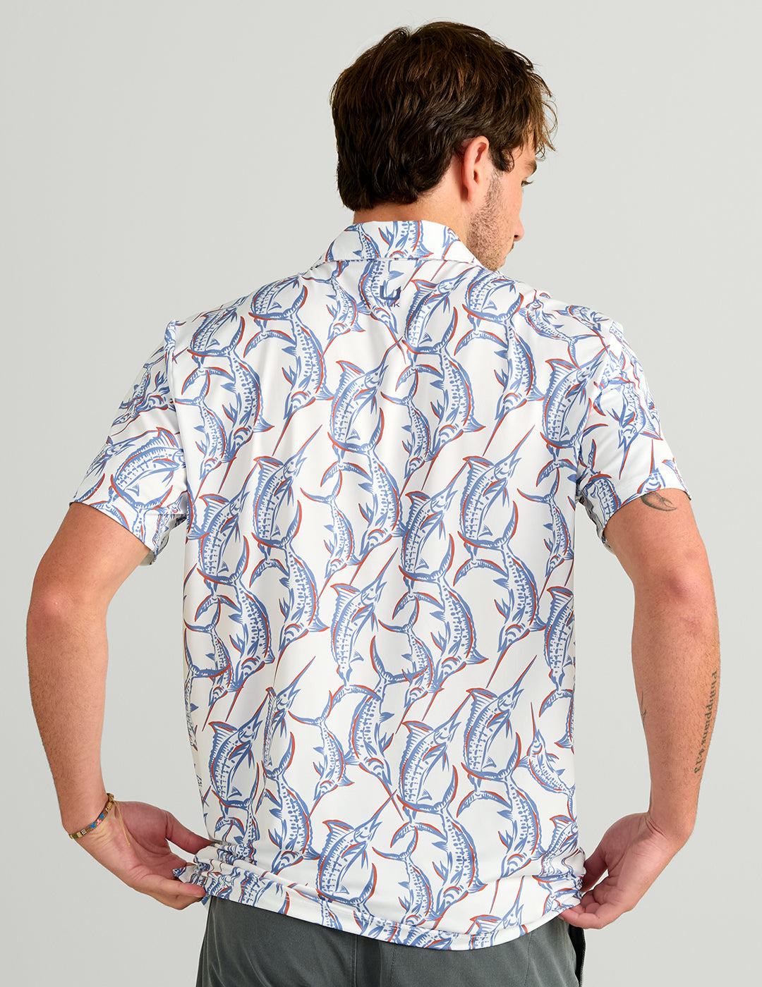 Huk Airweight Performance Polo - White Swordfish