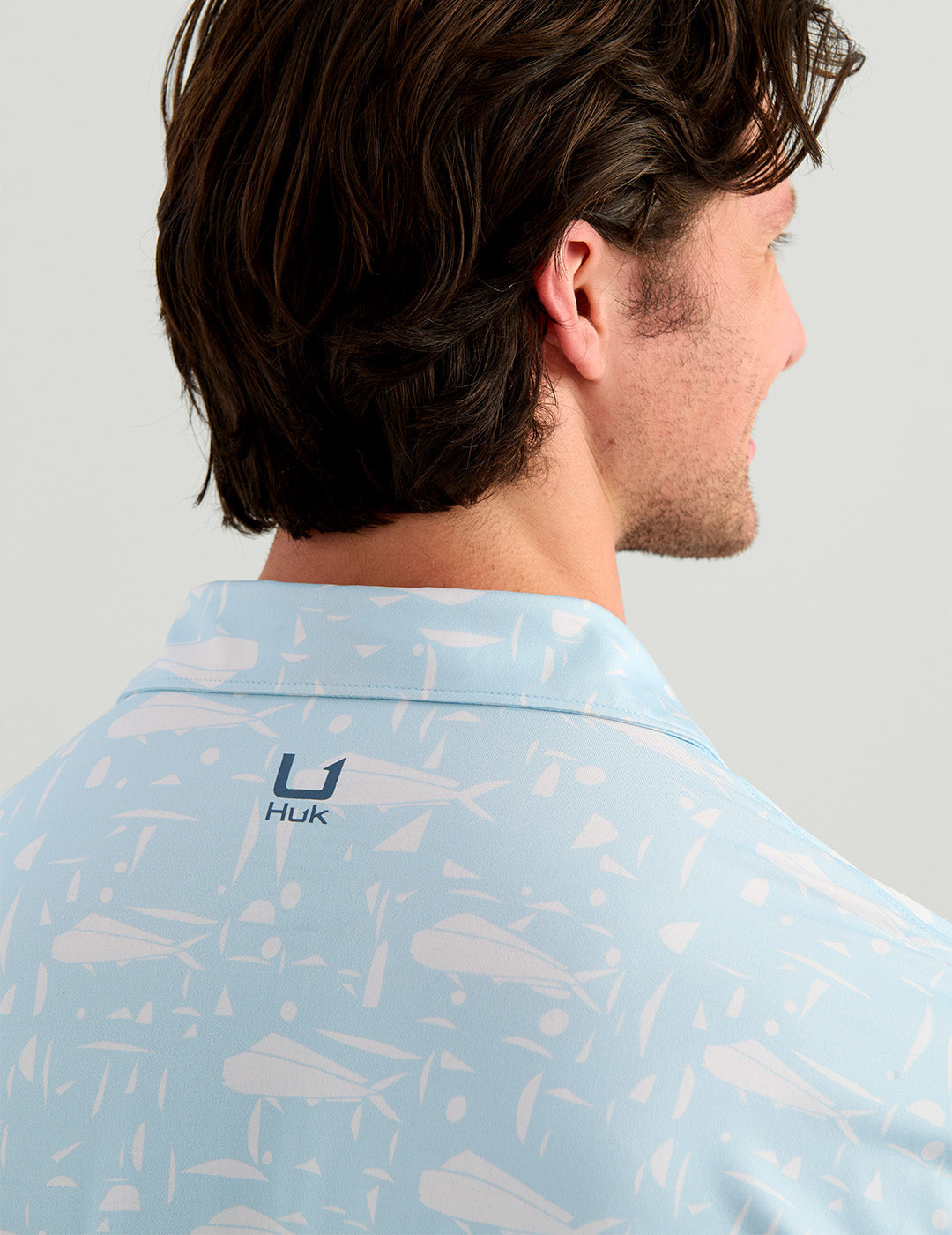 Huk Airweight Performance Polo - Coastal Drift Dolphin