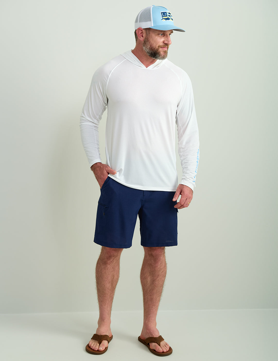 Huk A1A Performance Hoodie - White