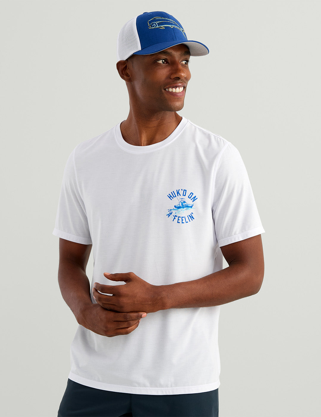 Huk Drift Short Sleeve Performance Tee - White