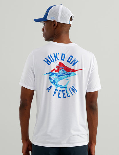 Huk Drift Short Sleeve Performance Tee - White