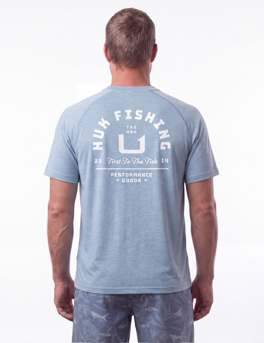 Huk Drift Short Sleeve Performance Tee - Shipyard Heather