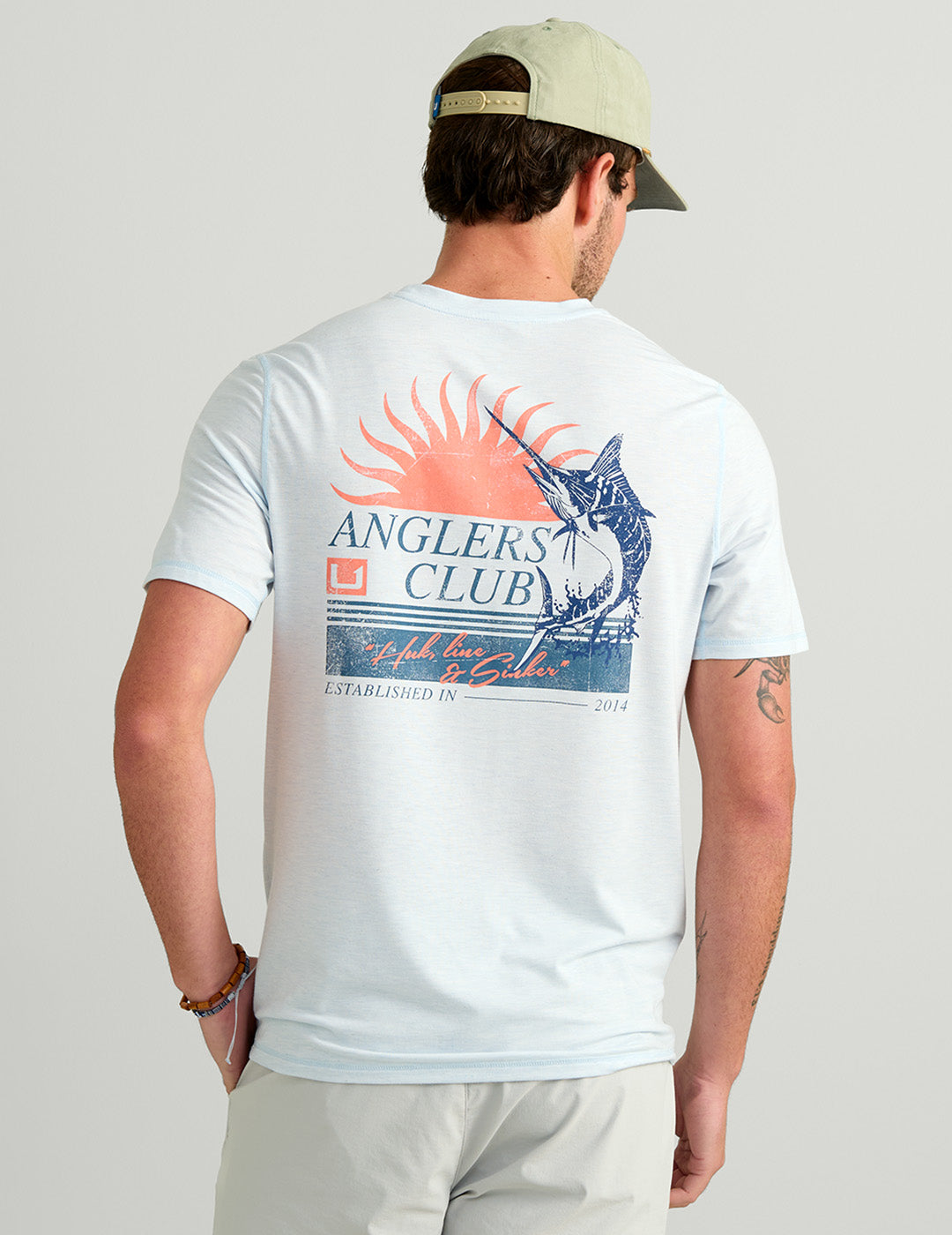 Huk Drift Short Sleeve Performance Tee - Coastal Drift Heather