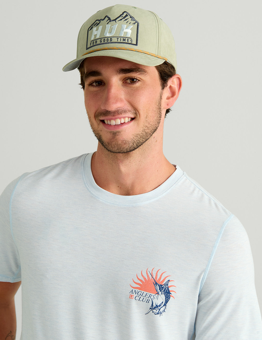 Huk Drift Short Sleeve Performance Tee - Coastal Drift Heather