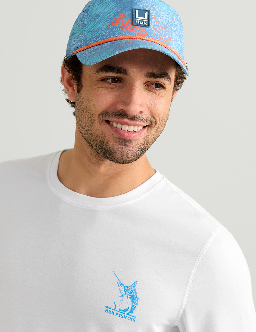 Huk Drift Long Sleeve Performance Tee - White