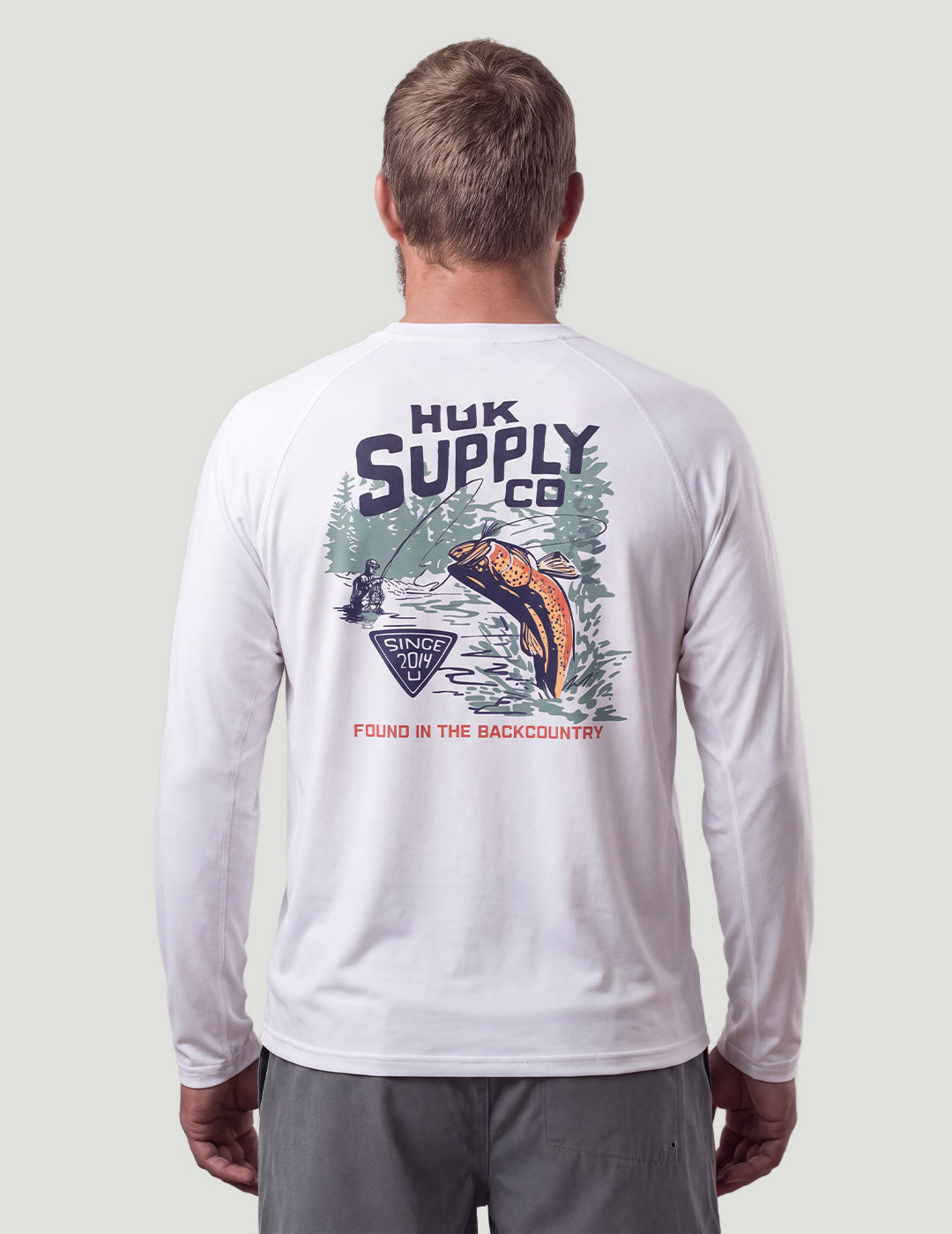 Huk Drift Long Sleeve Performance Tee - White