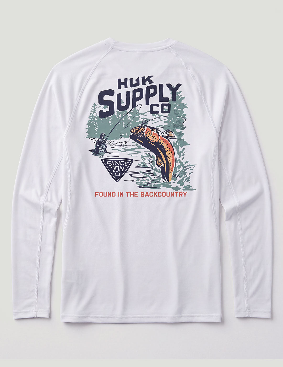Huk Drift Long Sleeve Performance Tee - White