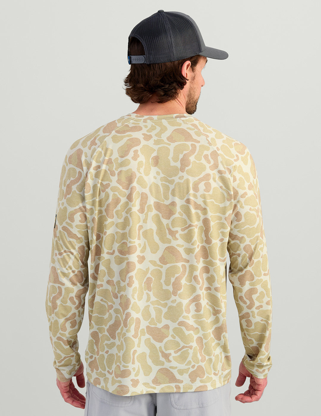 Huk Airweight KC Printed Crew - KC Sand Camo