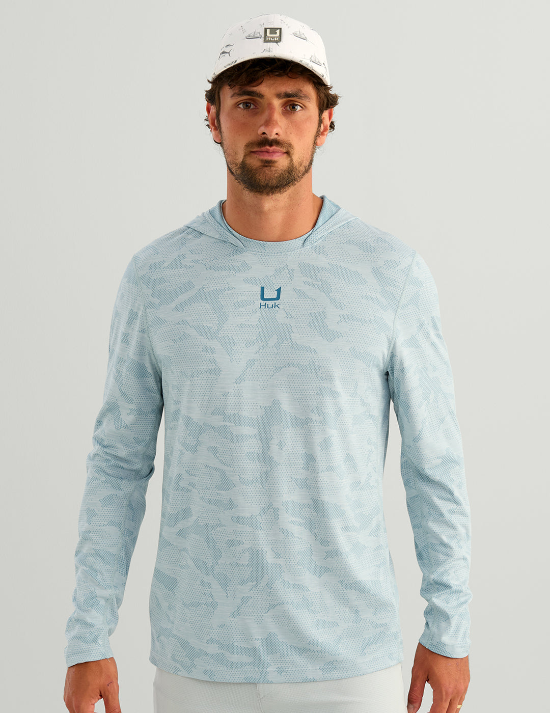 Huk A1A Pro Sun Hoodie - Reefline Camo