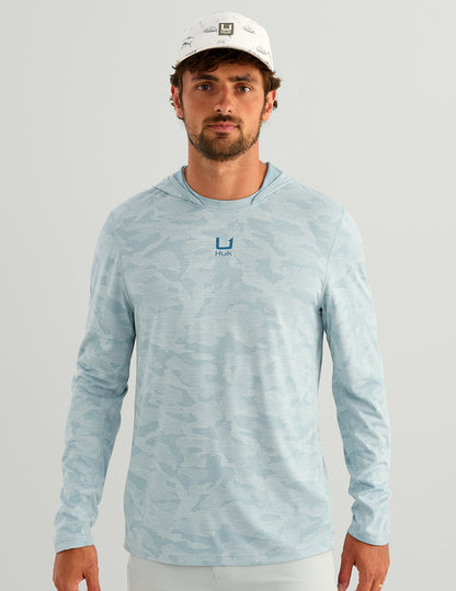 Huk A1A Pro Sun Hoodie - Reefline Camo