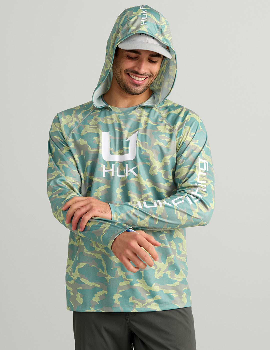 Huk Icon Performance Hoodie - Seagrass Camo