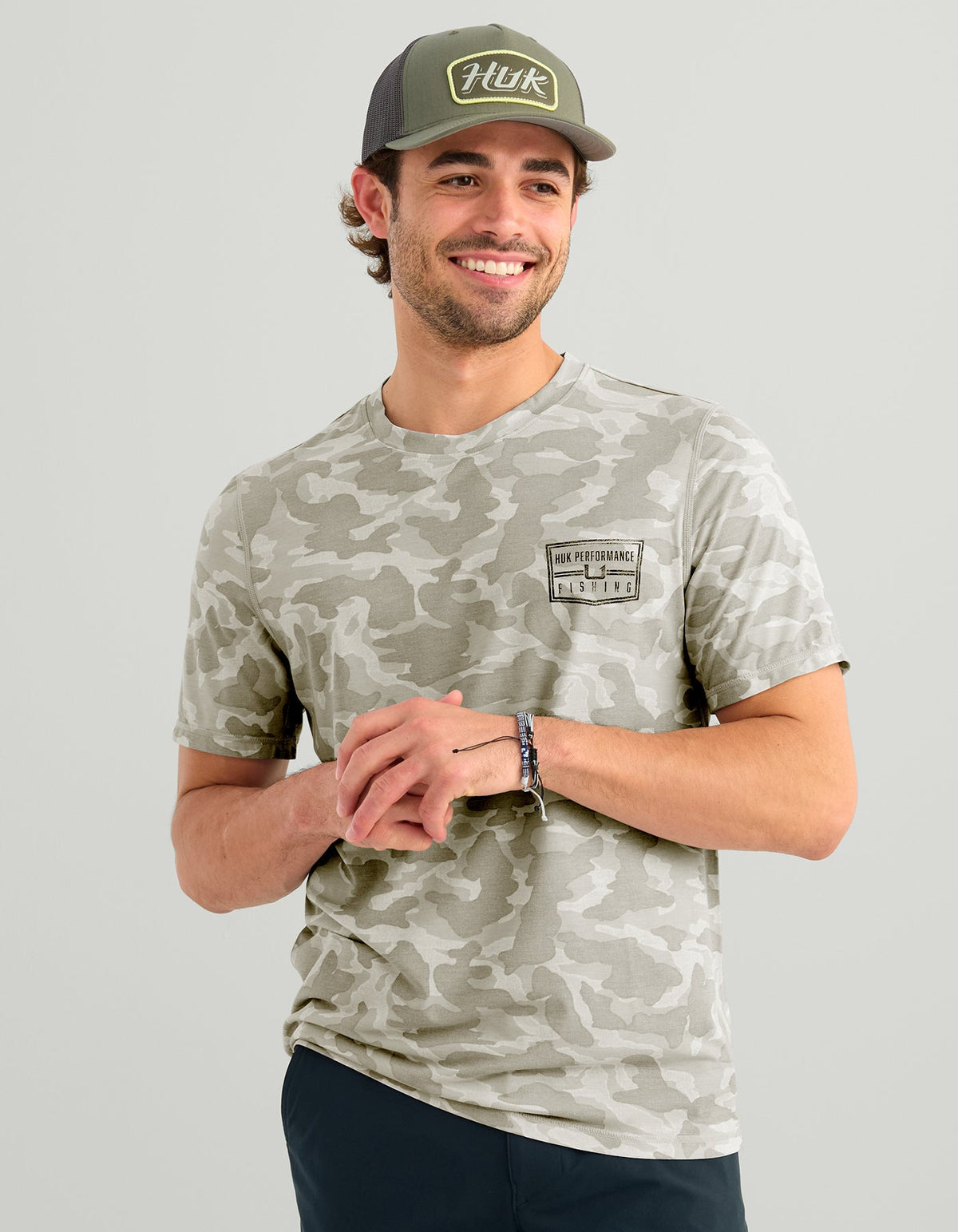 Huk Drift Short Sleeve Performance Tee - Seagull Camo
