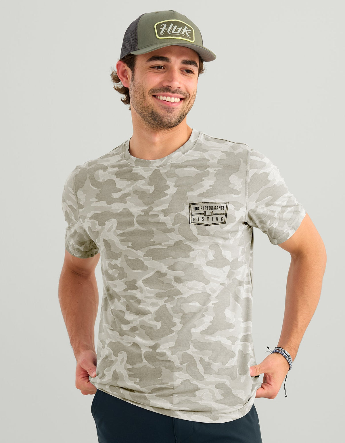 Huk Drift Short Sleeve Performance Tee - Seagull Camo