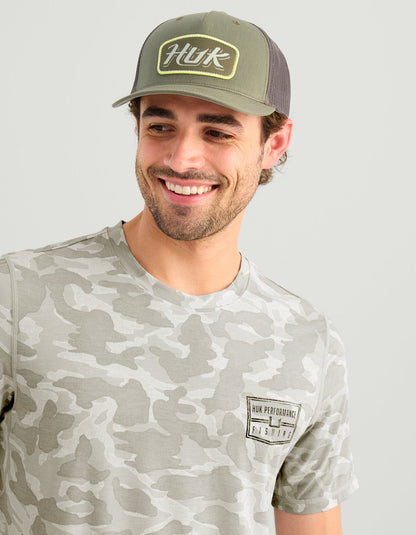 Huk Drift Short Sleeve Performance Tee - Seagull Camo
