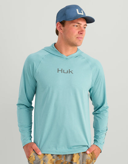 Huk Airweight Hoodie - Reefline Heather
