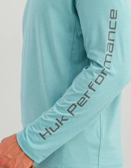 Huk Airweight Hoodie - Reefline Heather
