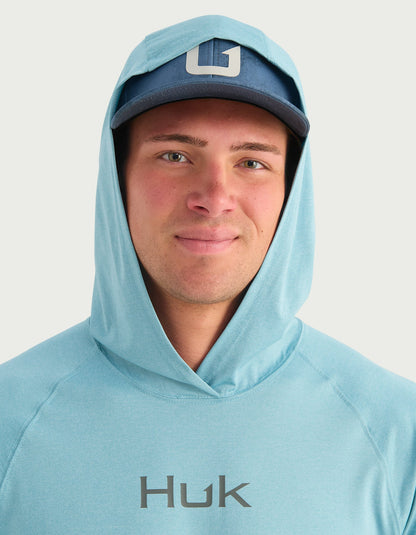 Huk Airweight Hoodie - Reefline Heather