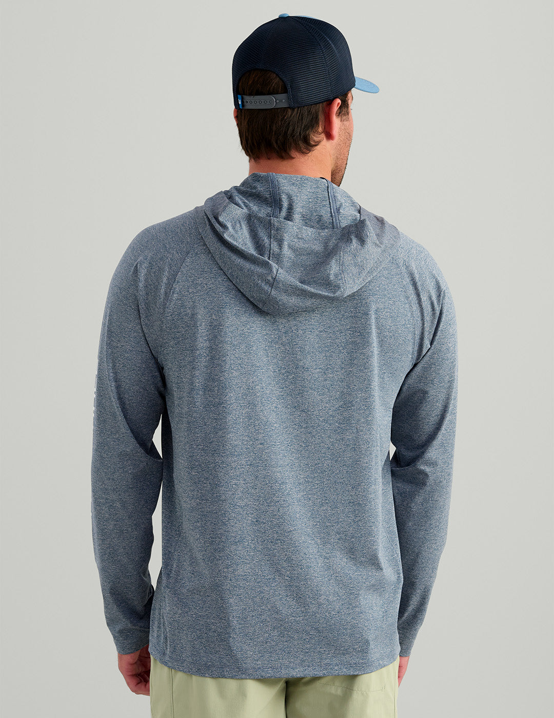 Huk Airweight Hoodie - Stormy Blue Heather