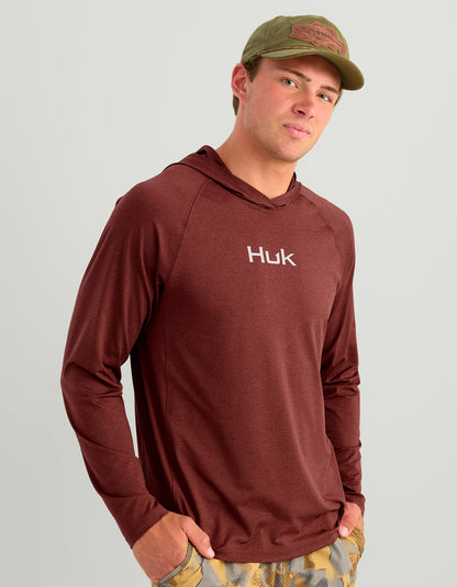 Huk Airweight Hoodie - Port Heather