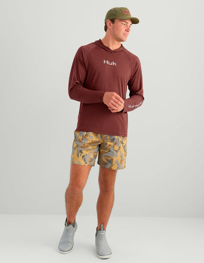 Huk Airweight Hoodie - Port Heather
