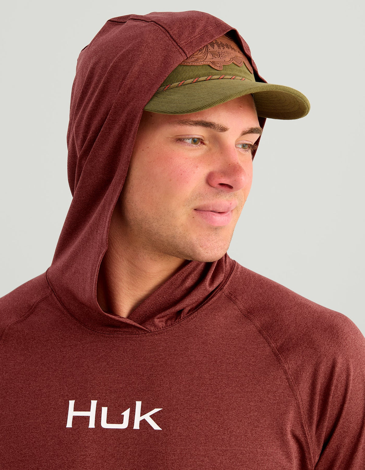 Huk Airweight Hoodie - Port Heather