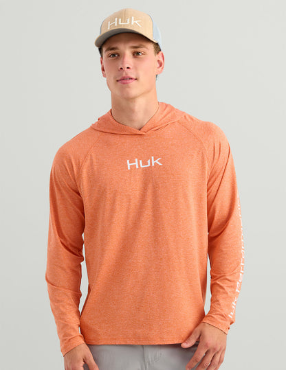 Huk Airweight Hoodie - Dusty Orange Heather