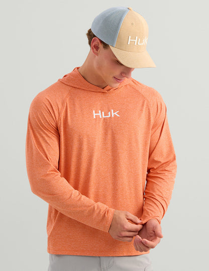 Huk Airweight Hoodie - Dusty Orange Heather