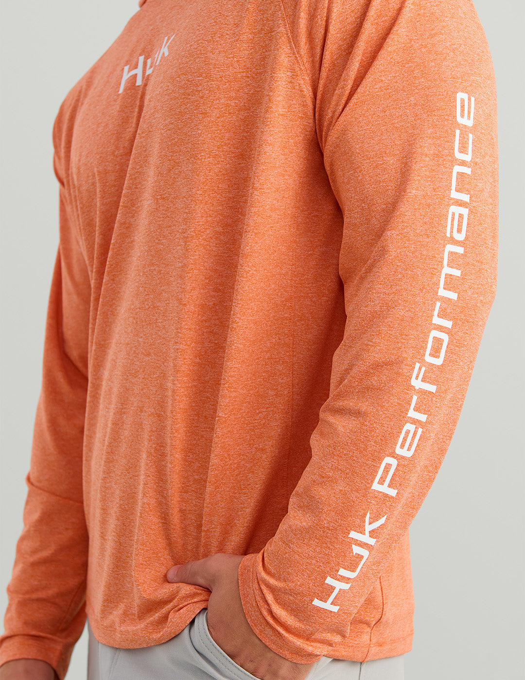 Huk Airweight Hoodie - Dusty Orange Heather