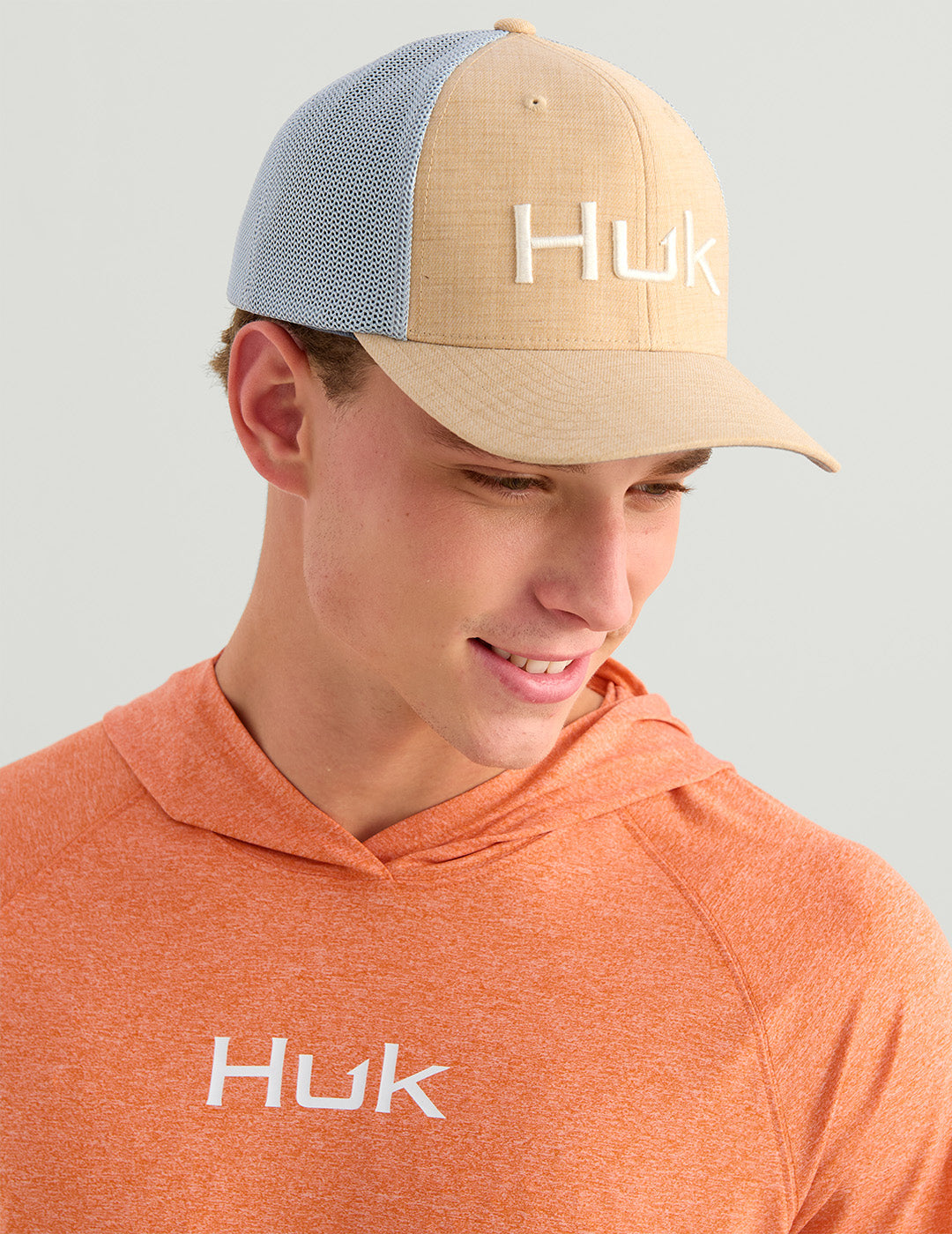 Huk Airweight Hoodie - Dusty Orange Heather