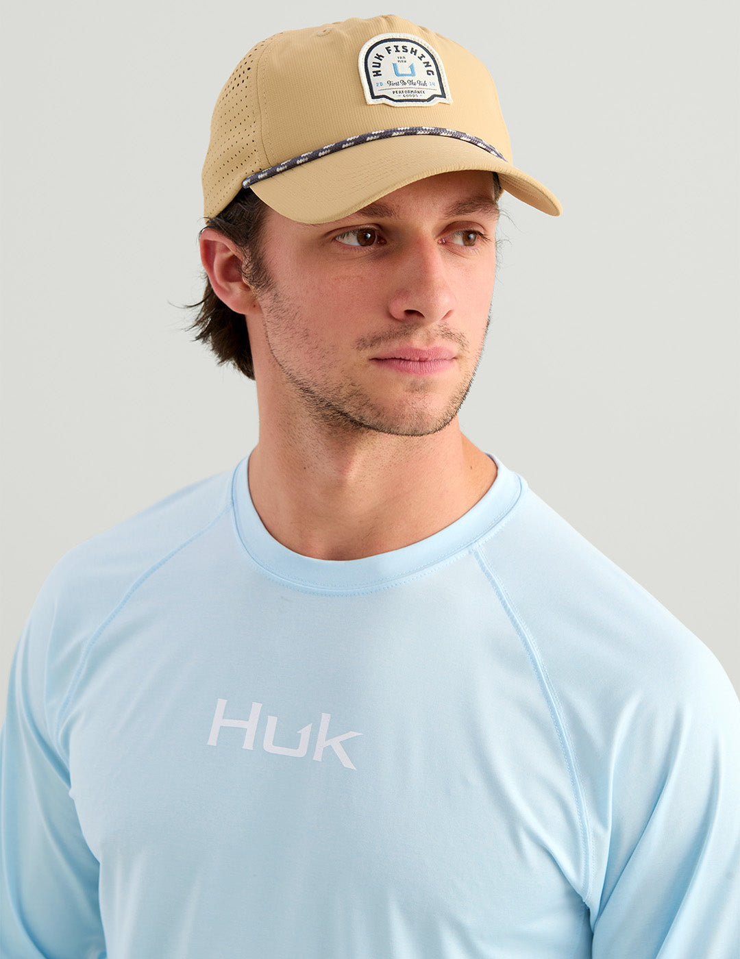 Huk Airweight Crew - Coastal Drift Heather