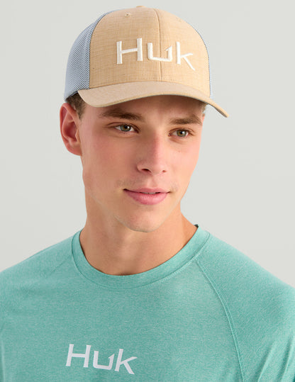 Huk Airweight Crew - Marine Blue Heather