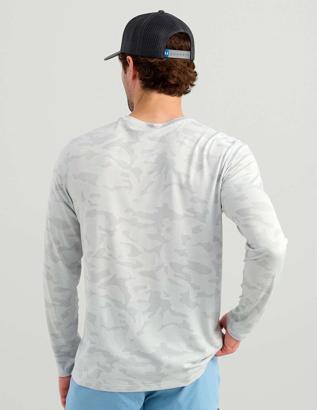 Huk A1A Pro Long Sleeve Crew - Seagull Camo