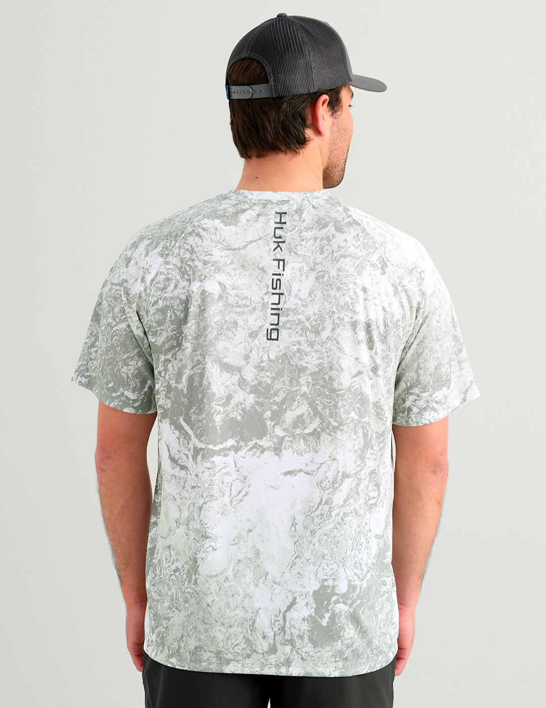 Huk Mossy Oak Pursuit Performance Short Sleeve Crew - Mossy Oak Seagrass