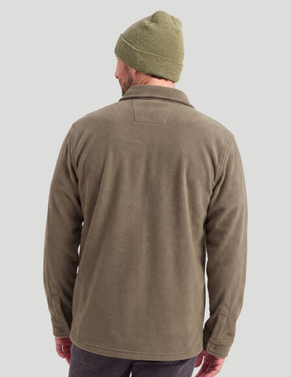 Huk Fleece Shacket - Mudminnow Heather
