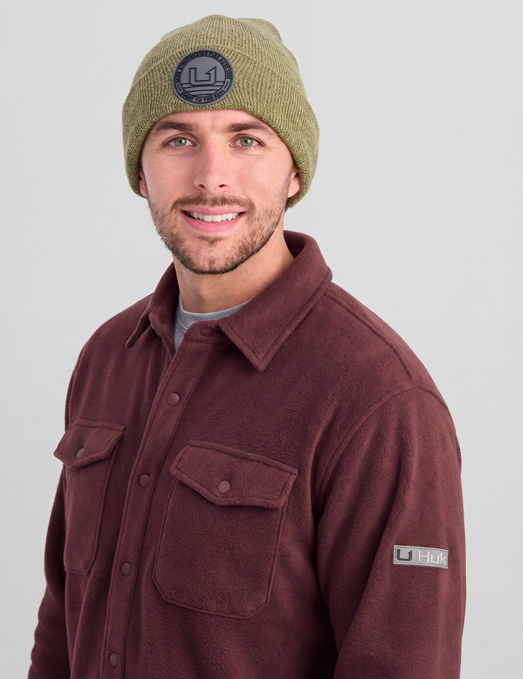 Huk Fleece Shacket - Port Heather