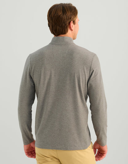 Huk Leeward Lightweight Fleece 1/4 Zip - Sharkskin Heather