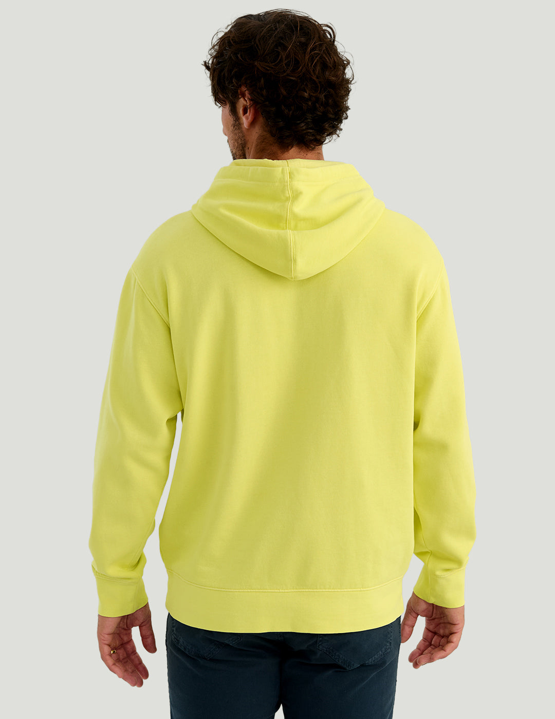 Huk Huk Barb U Cotton Fleece Hoodie - Vintage Chartreuse