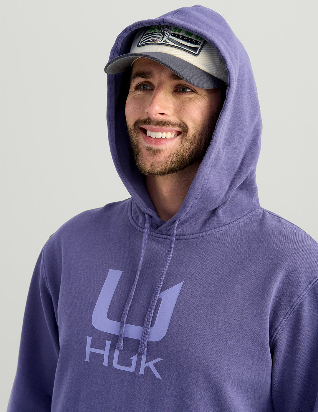 Huk Huk Barb U Cotton Fleece Hoodie - Skipper Blue