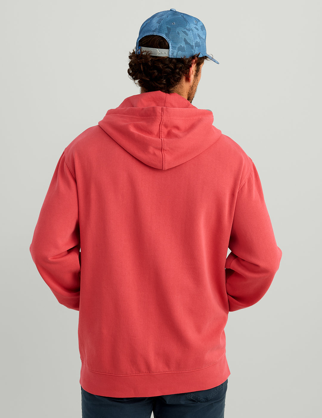 Huk Huk Barb U Cotton Fleece Hoodie - Mineral Red