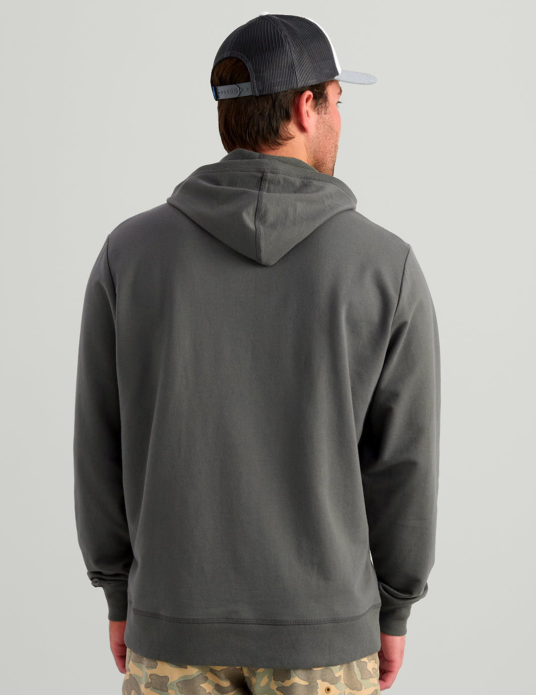 Huk Edisto KC Back to Basics Terry Hoodie - Dark Shadow