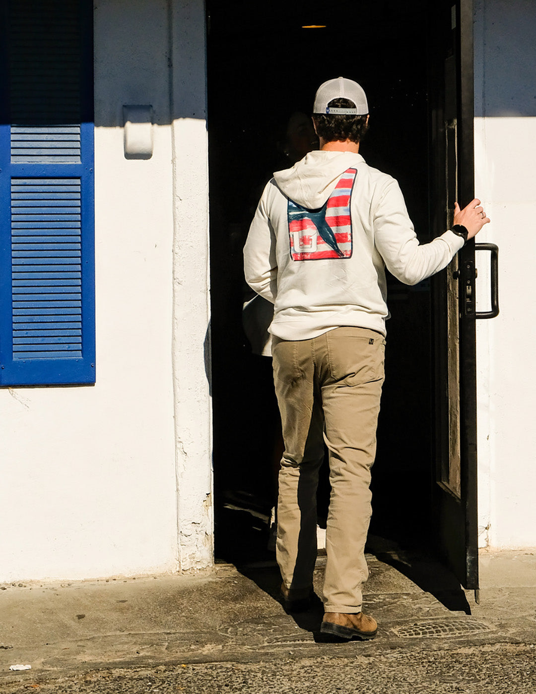 Huk Edisto KC Americana Hoodie - Egret