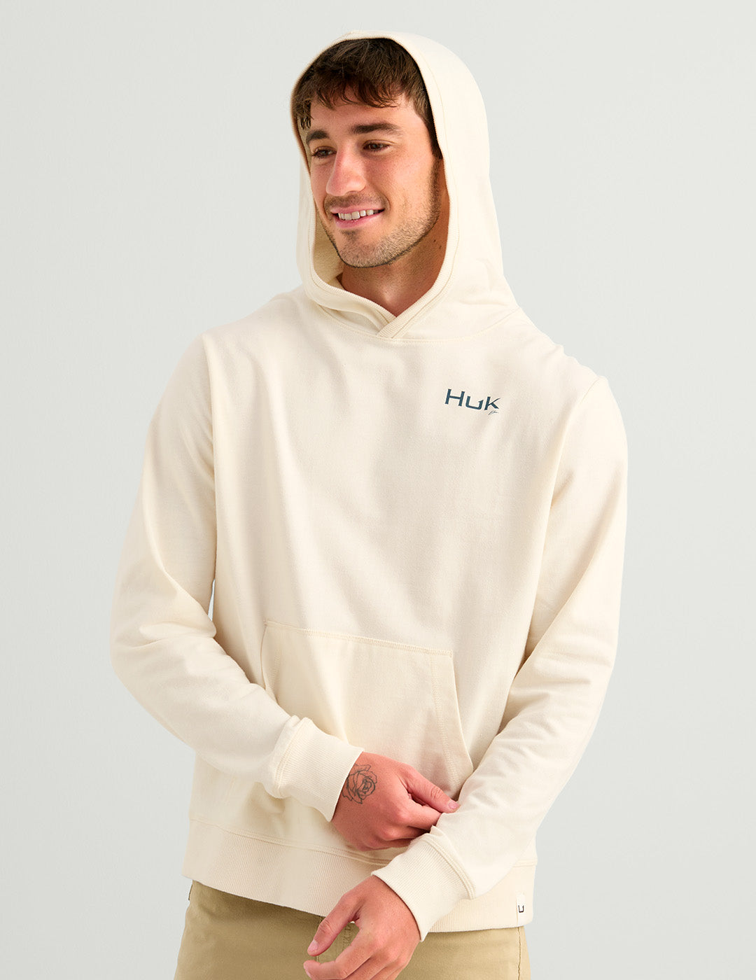 Huk Edisto KC Americana Hoodie - Egret