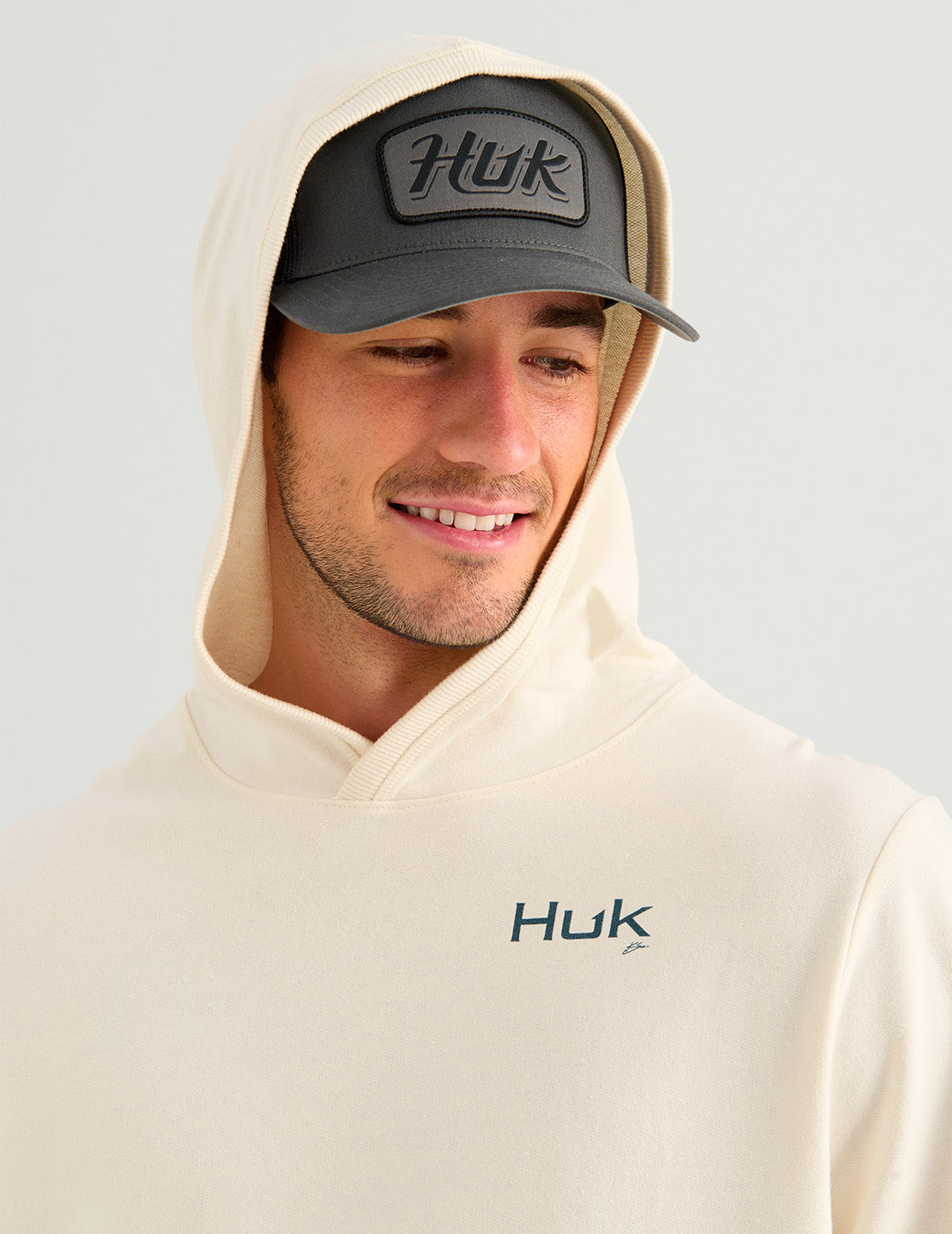 Huk Edisto KC Americana Hoodie - Egret