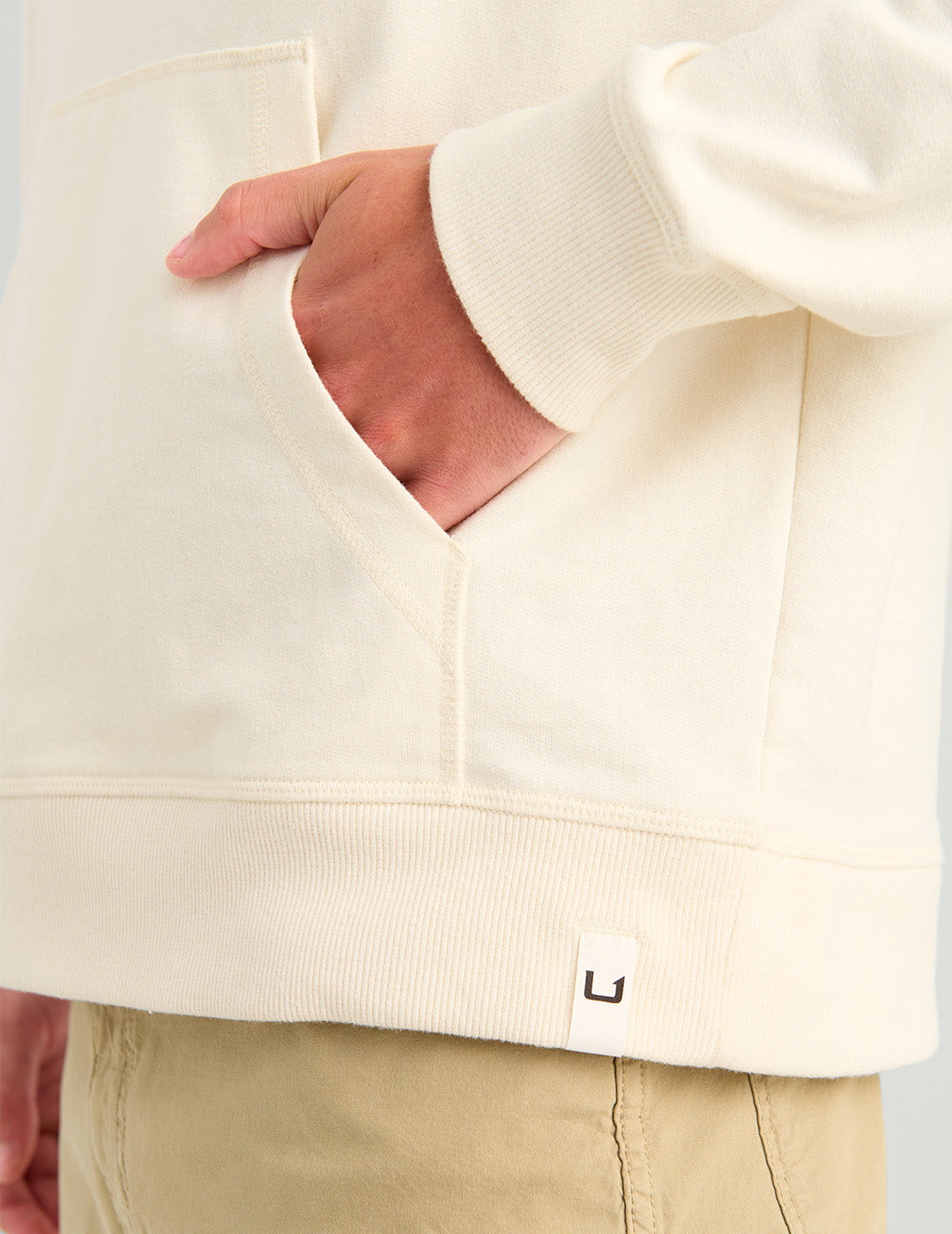 Huk Edisto KC Americana Hoodie - Egret