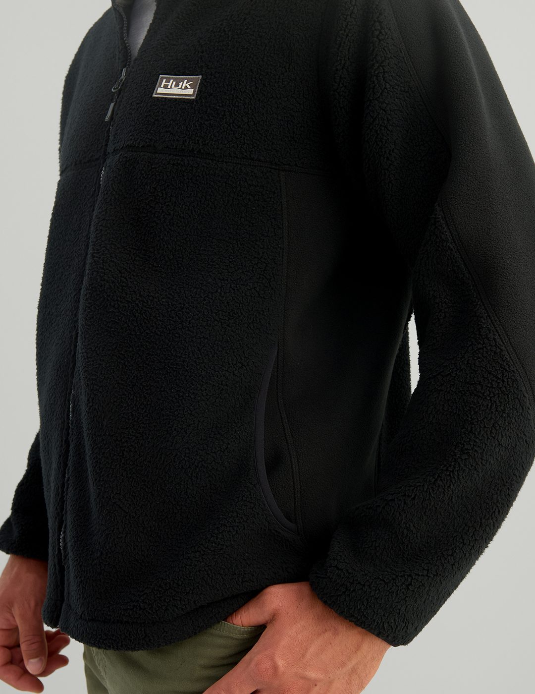 Huk Helm Full Zip Fleece - Black