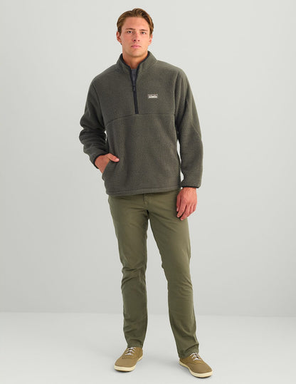 Huk Helm 1/2 Zip Fleece Pullover - Dark Shadow