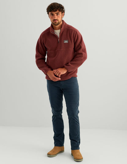 Huk Helm 1/2 Zip Fleece Pullover - Port