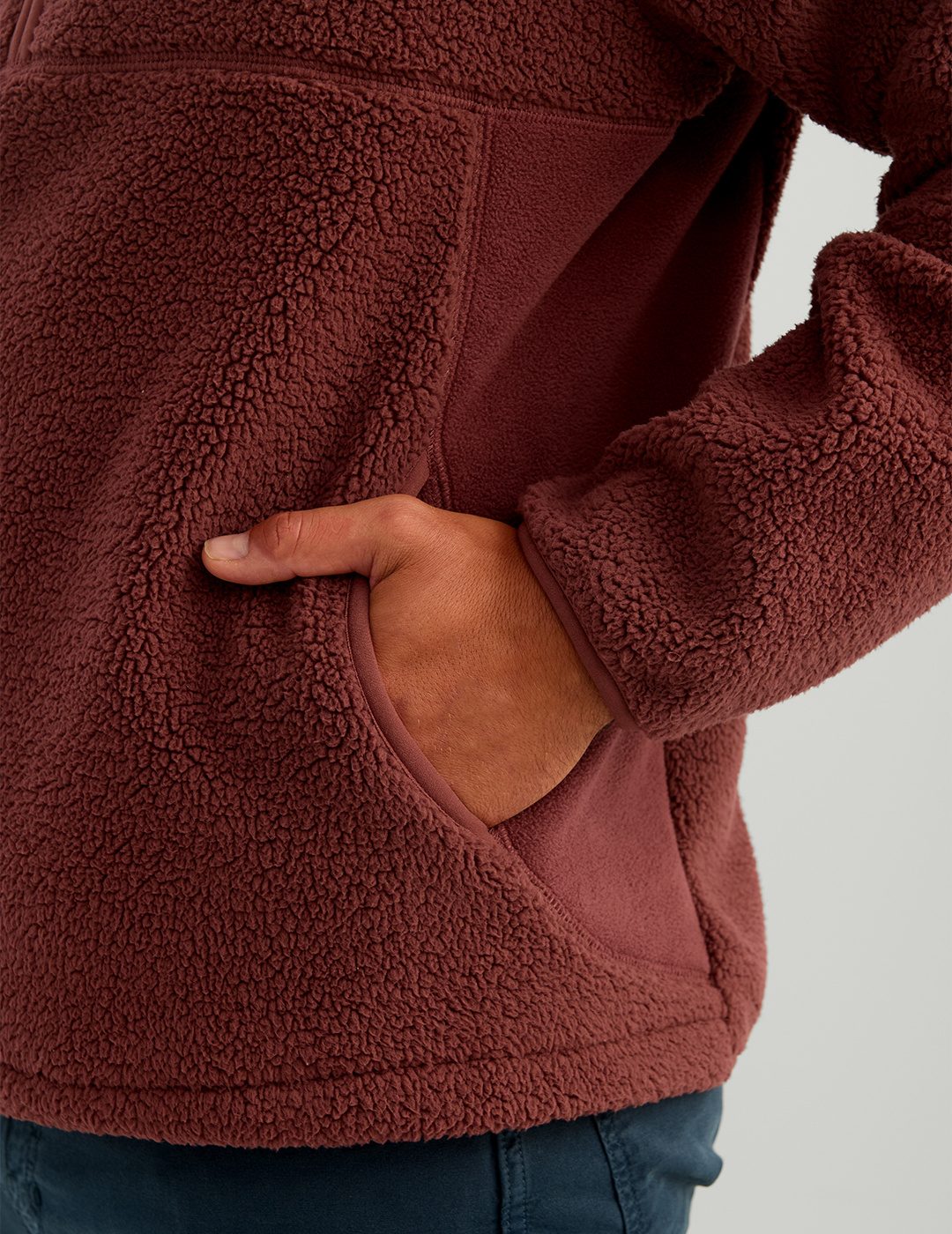 Huk Helm 1/2 Zip Fleece Pullover - Port